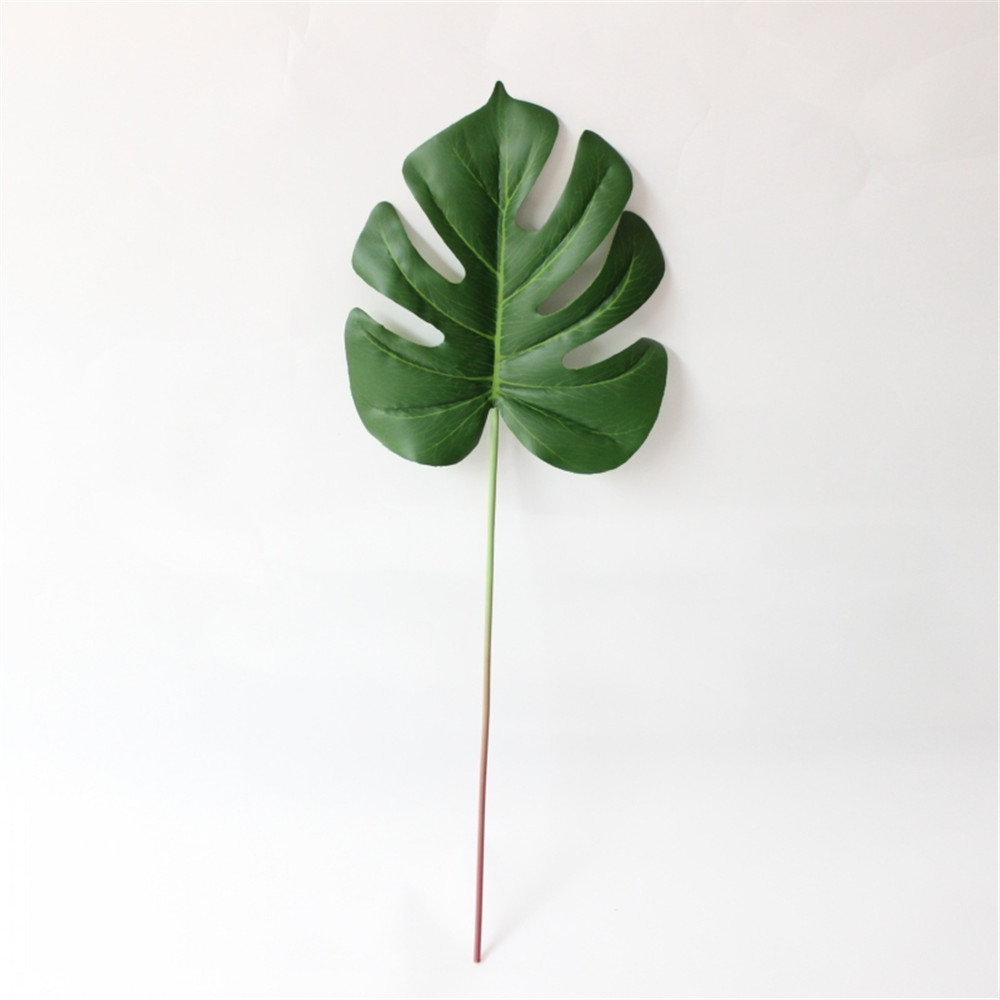 1PC Artificial Tropical Leaf DIY Simulation Plant Wall Green Fern Leaf Palm Leaf